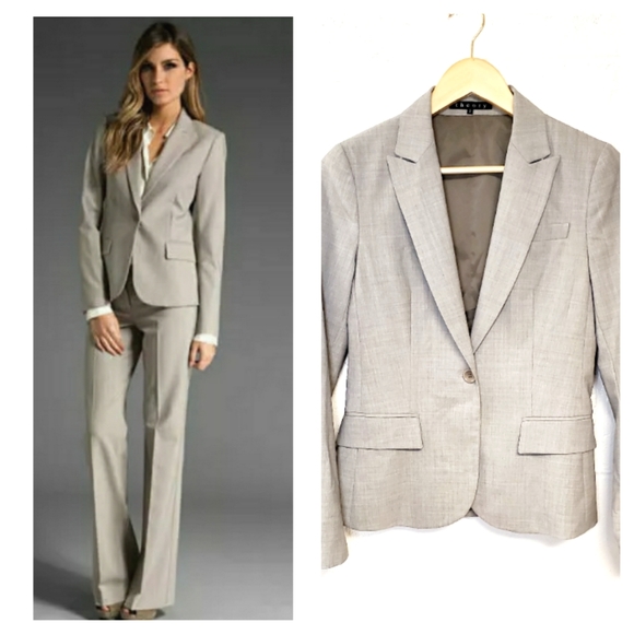Theory Jackets & Blazers - Theory Gabe Blazer Heather Barley Size 2